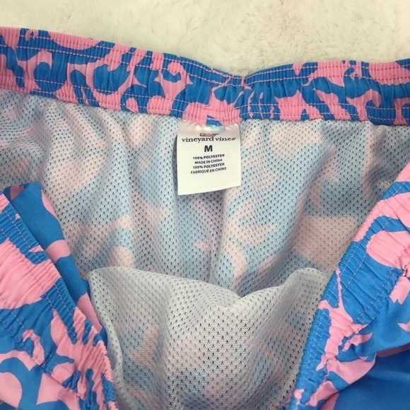 Vineyard Vines Men’s Printed Chappy Swim Trunks Starfish Seahorse Size Medium - Picture 5 of 8